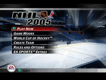 NHL 2005 screen shot title